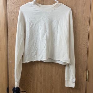 Off-white crew neck, size small.